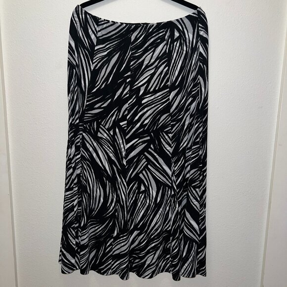๐ BOGO FREE ๐ East 5th Womens Zebra Animal Print Midi Mid Rise A Line Skirt - Picture 1 of 3